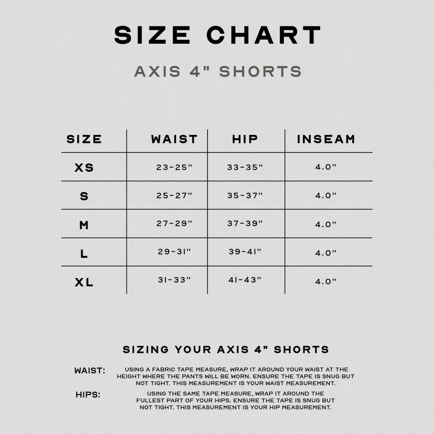 Axis 4" Shorts