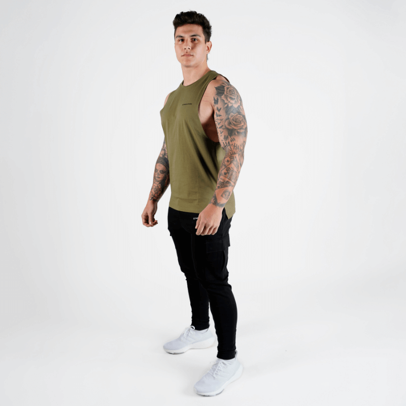 Gymreapers Muscle Tank - OD Green