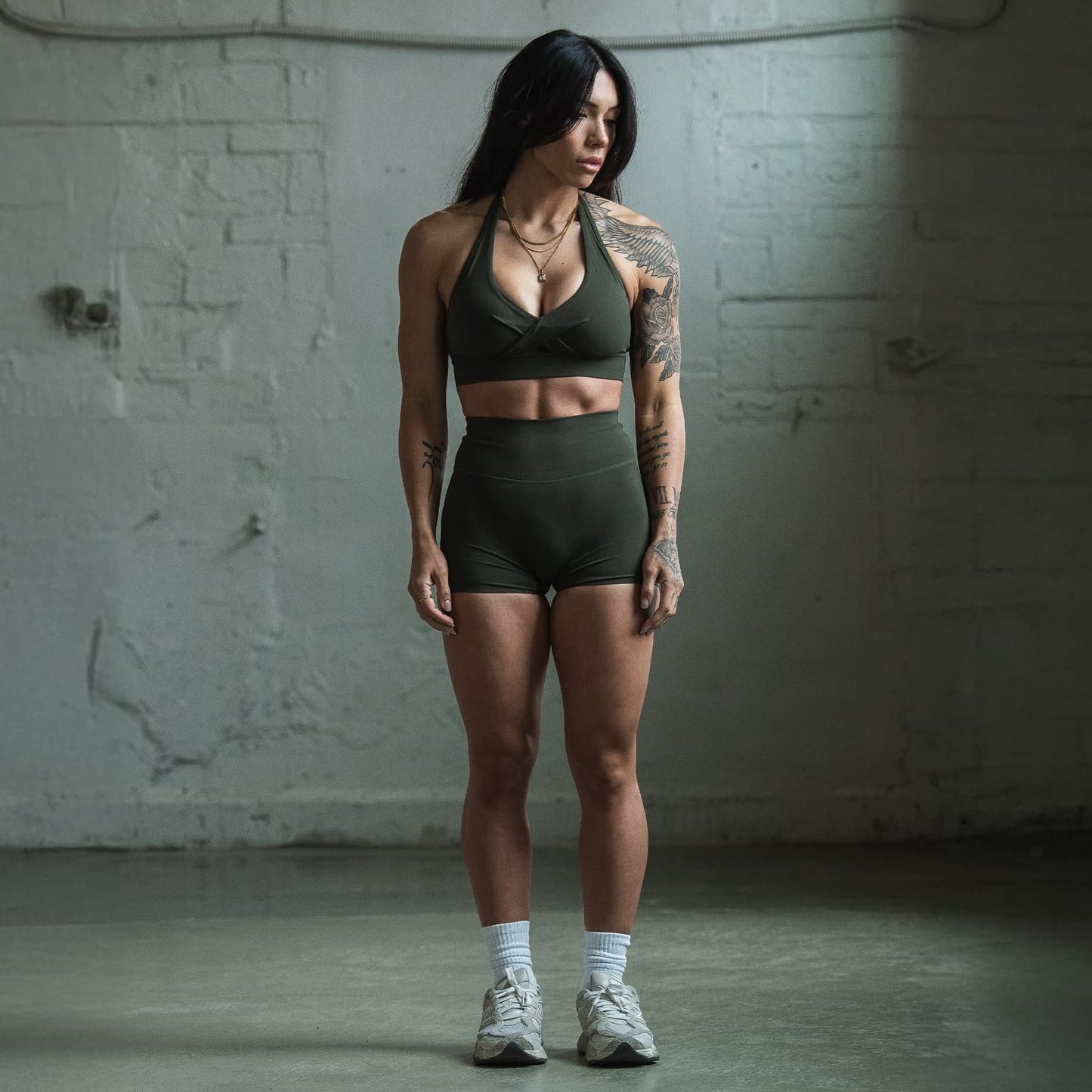 Axis Twisted Halter Bra