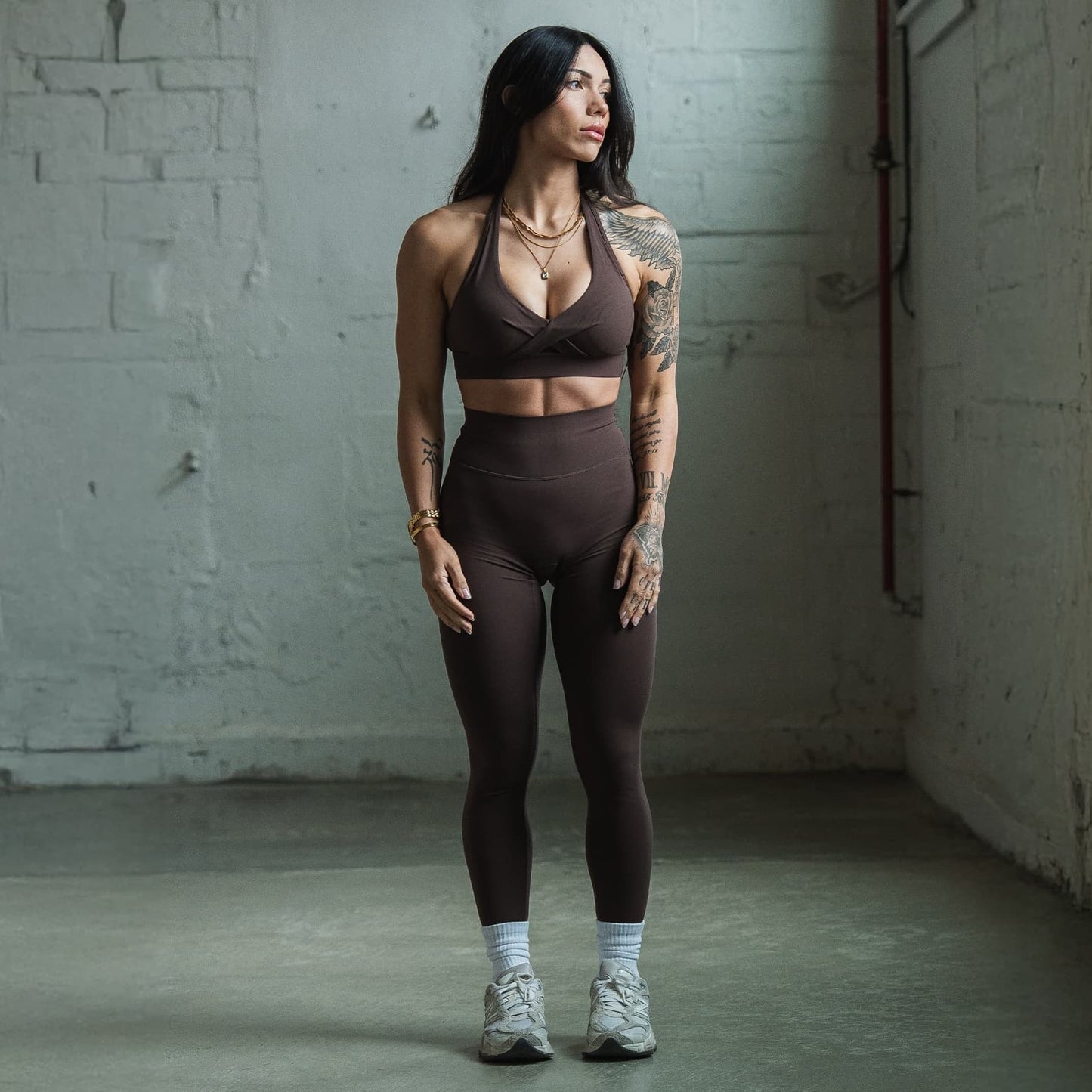 Axis Twisted Halter Bra