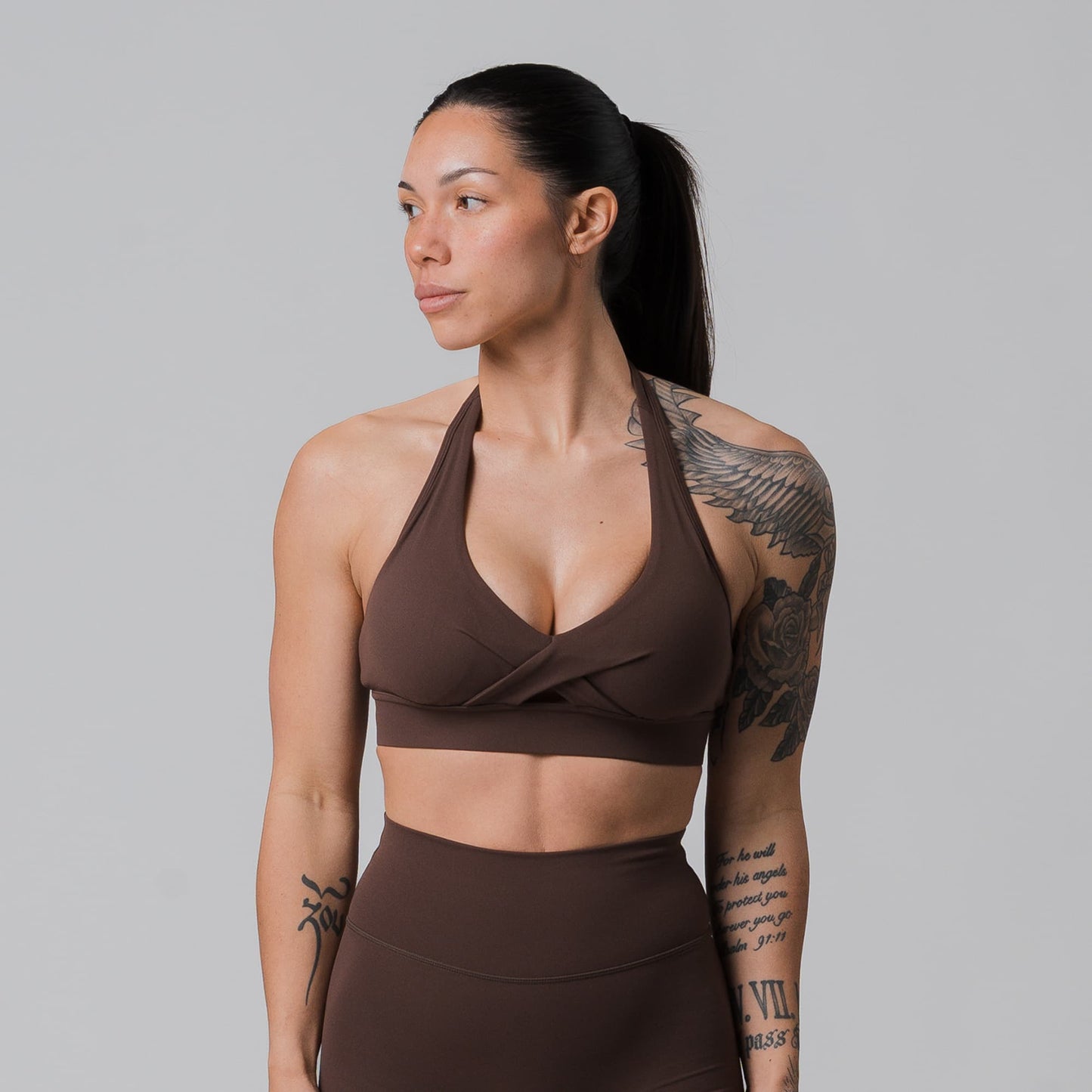 Axis Twisted Halter Bra