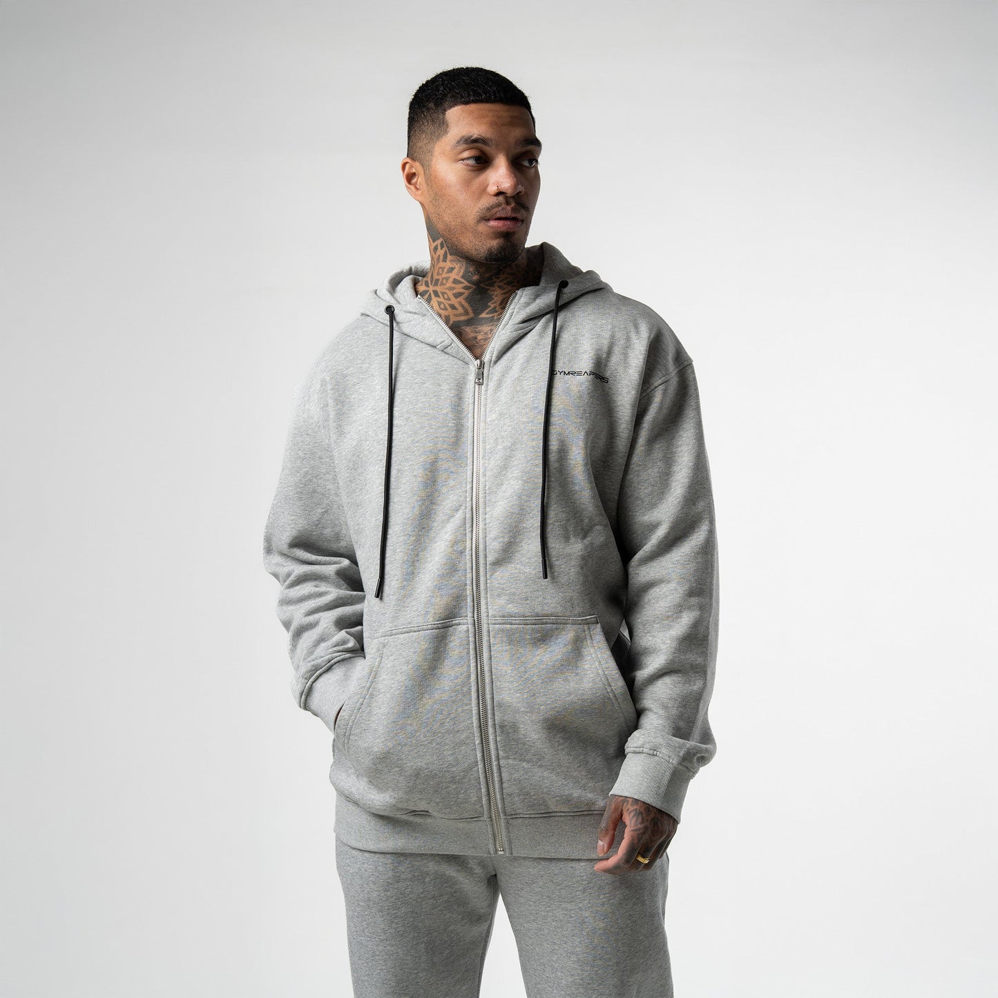 Axis Zip-Up Hoodie - Heather Gray