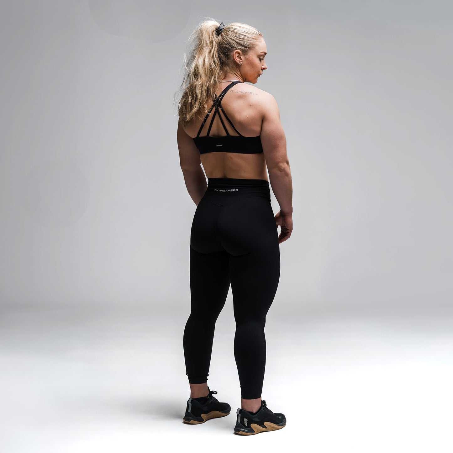 Axis High Neck Bra - Black