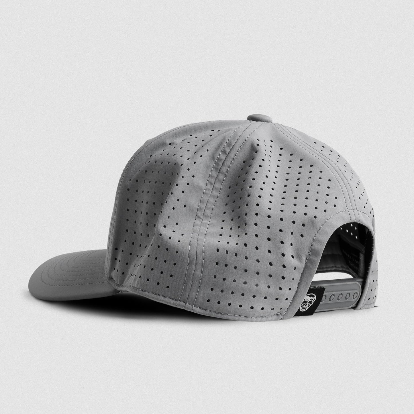 Hybrid Performance 5-Panel Hat - Gray/White