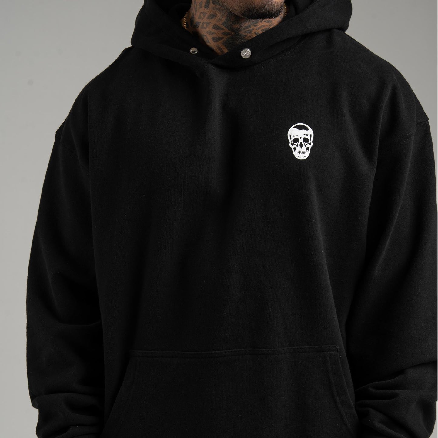 Heavyweight Hoodie - Black/White