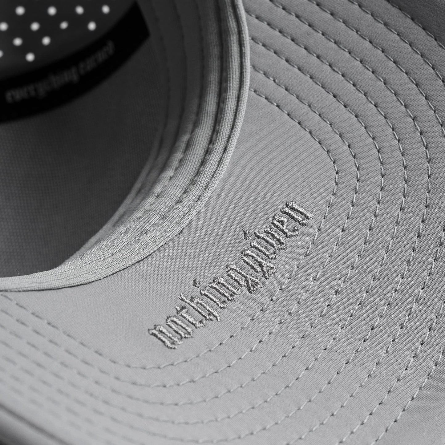 Hybrid Performance 5-Panel Hat - Gray/White