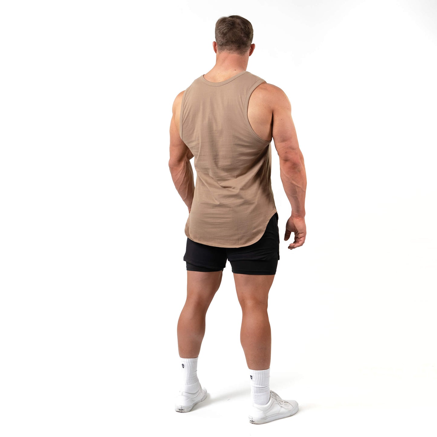 Icon Cut Off Tank - Tan