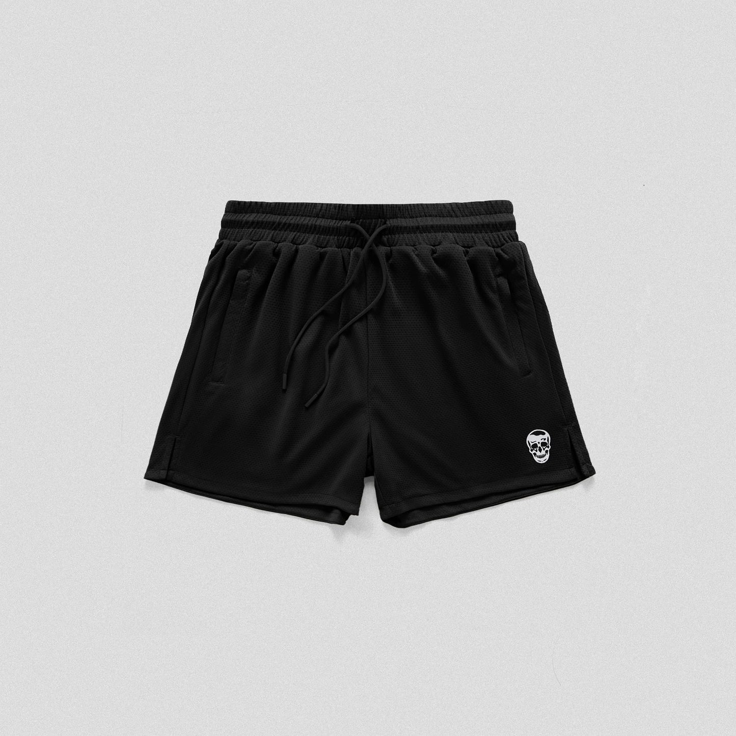Core Skull Mesh Shorts 3-Pack - Sand / Black Camo / Black/White