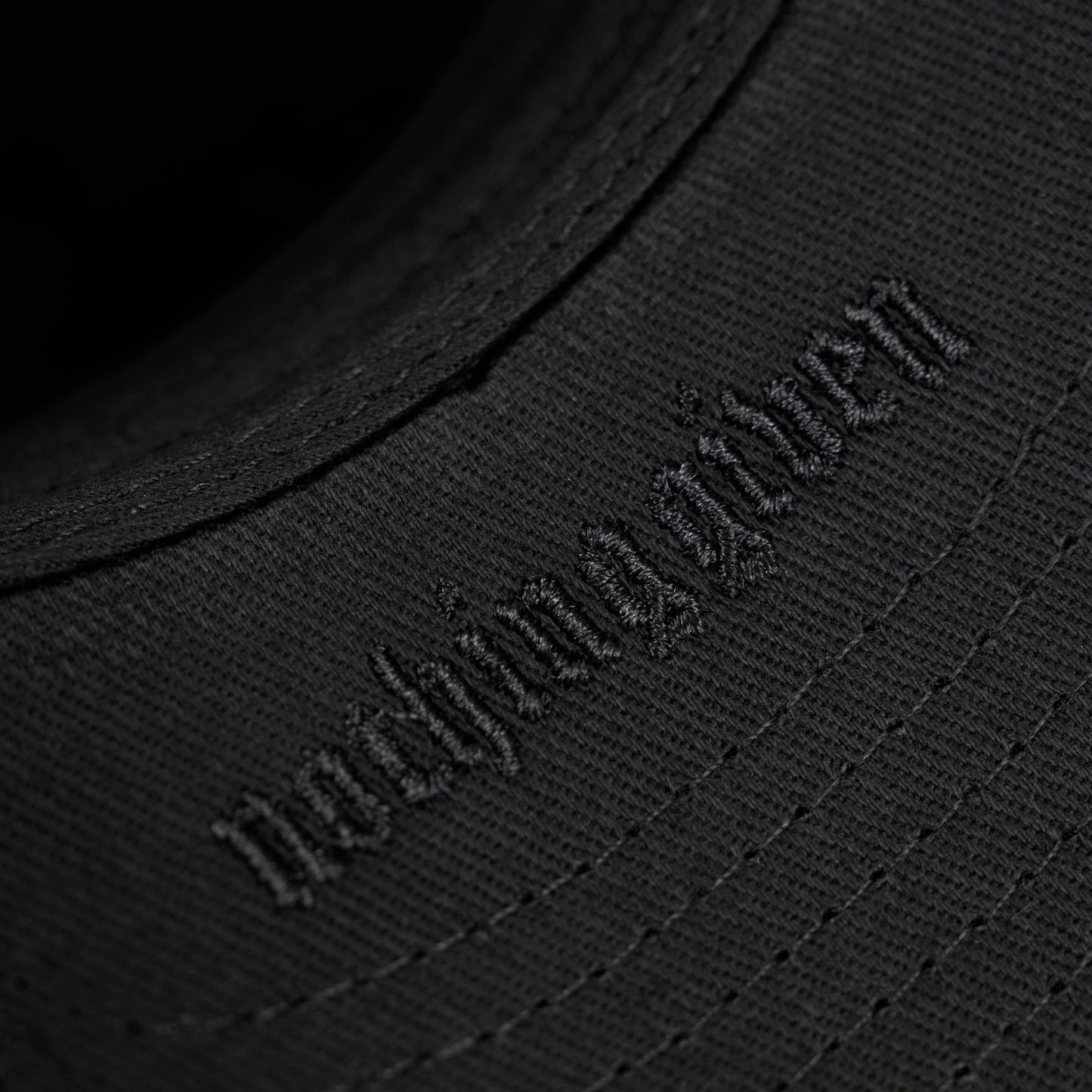 5-Panel Initial Suede Hat - Gray/Black