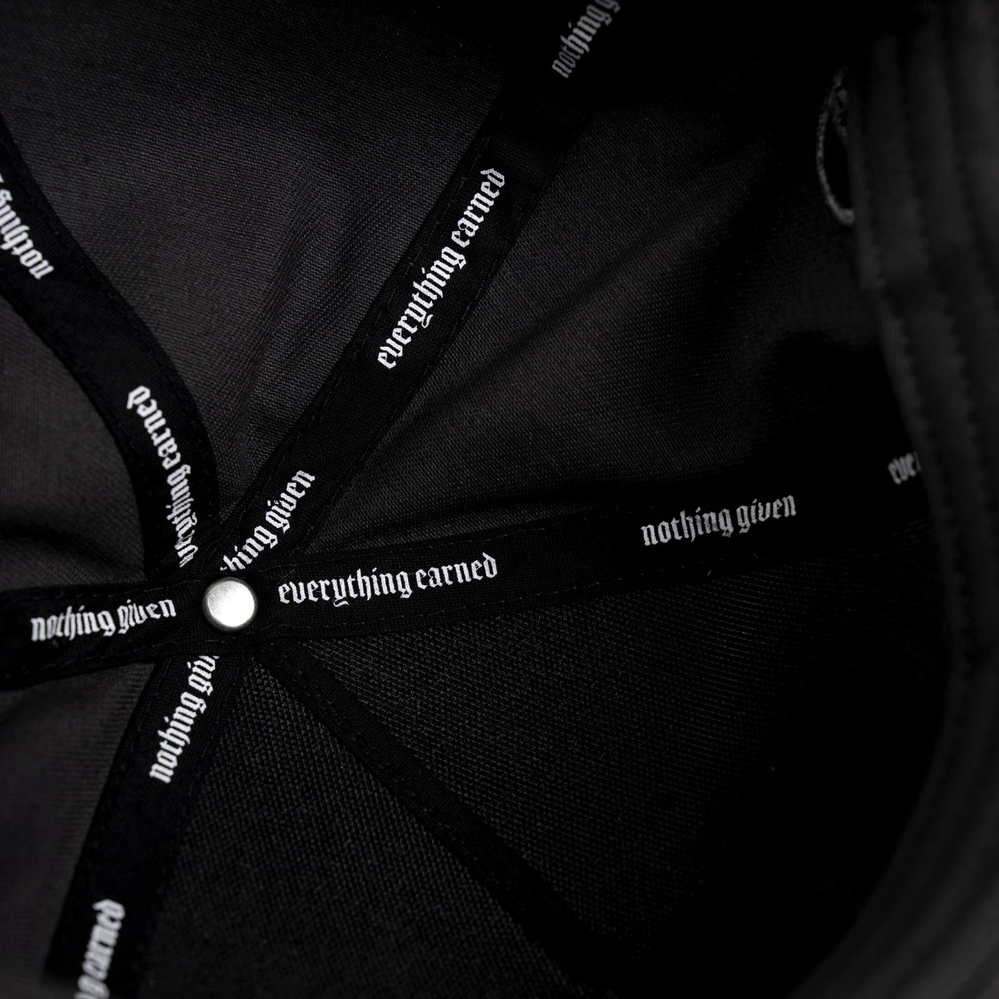 5-Panel Initial Suede Hat - Gray/Black