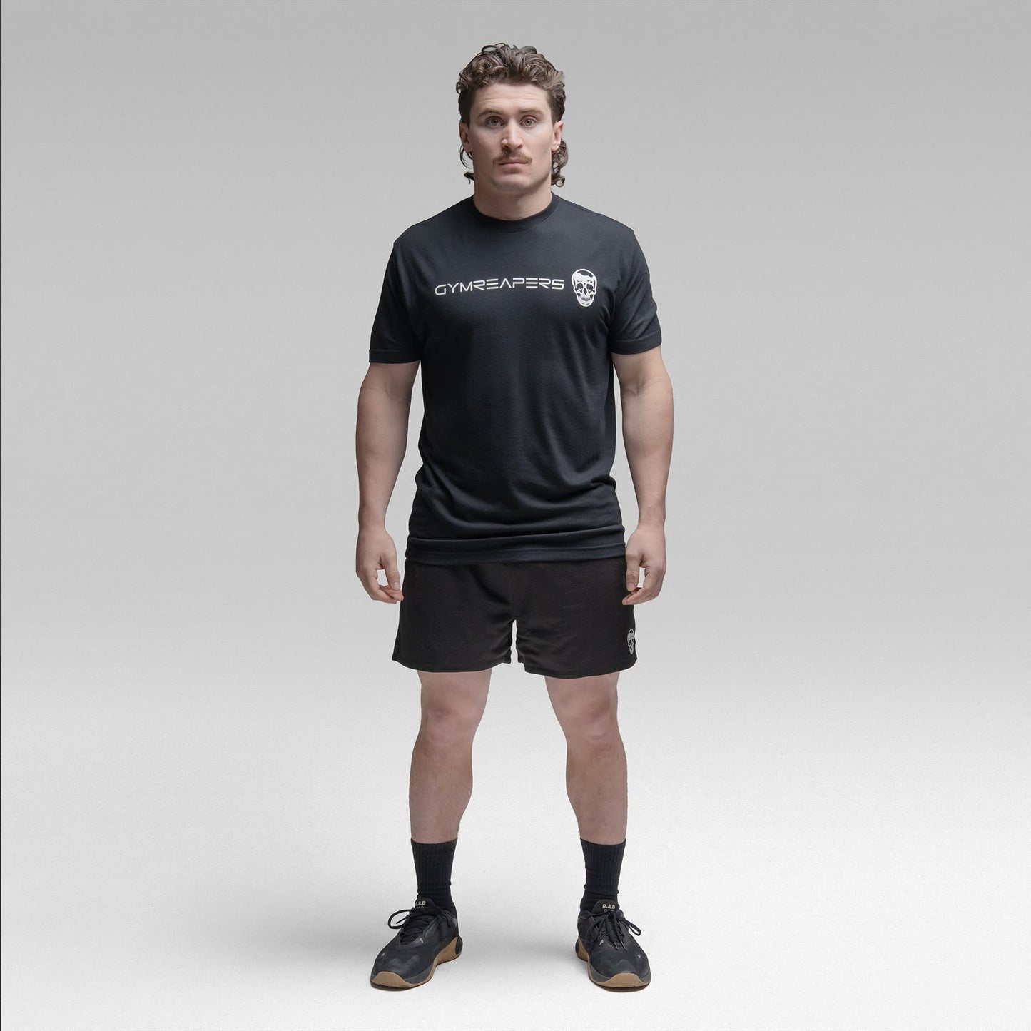Active Tri-Blend Basic Tee - Black/White